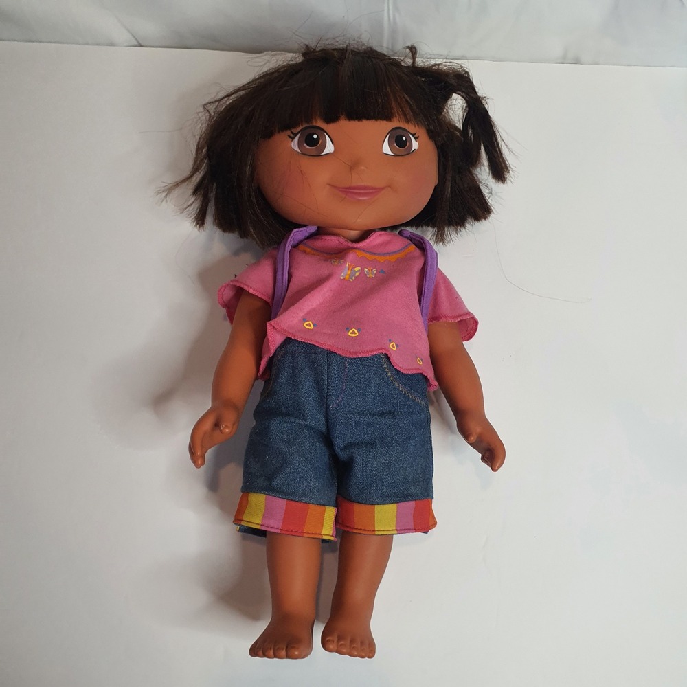 2003‎ Dora the Explorer Doll 14' Backpack Mattel Viacom Toy Dress Up Girls